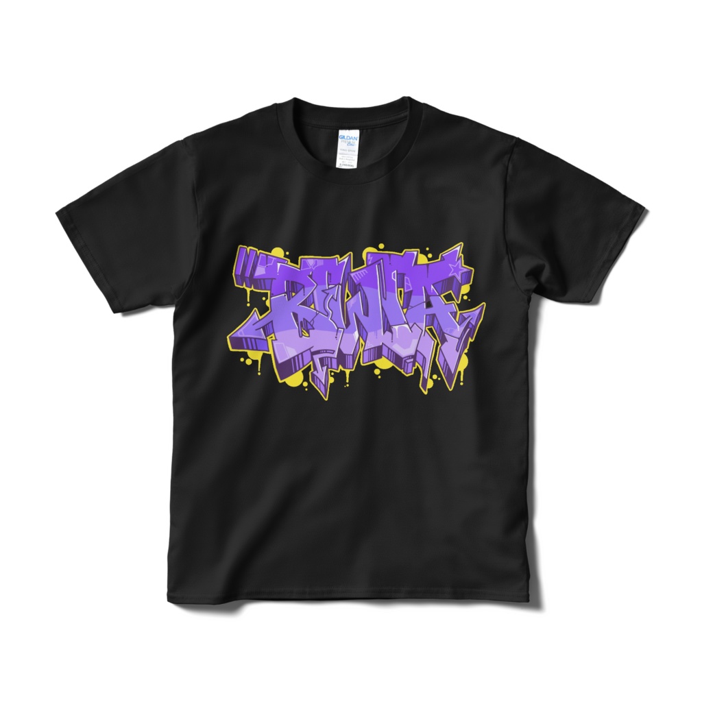 自作グラフィティTシャツ「RIWIA」