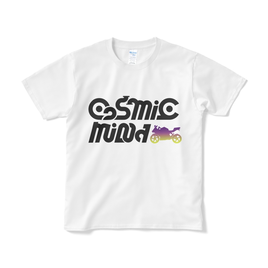 自作ロゴTシャツ「Cosmic Mind」白