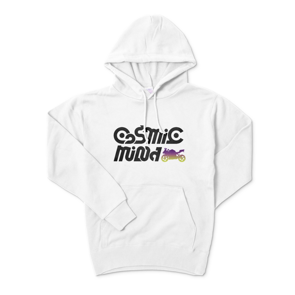 自作ロゴパーカー「Cosmic Mind」白