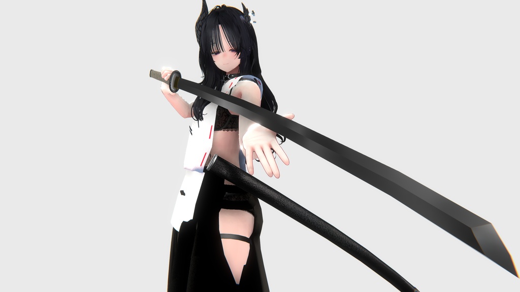 【抜刀ギミック付き武器モデル】 蛇蝎切 / 真克切