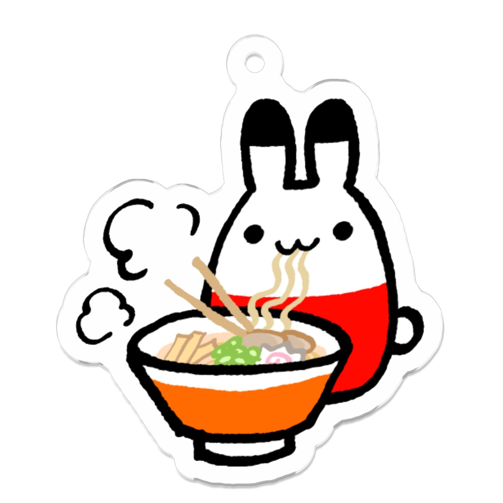 らめちゃんラーメンだいすきアクリルキーホルダー