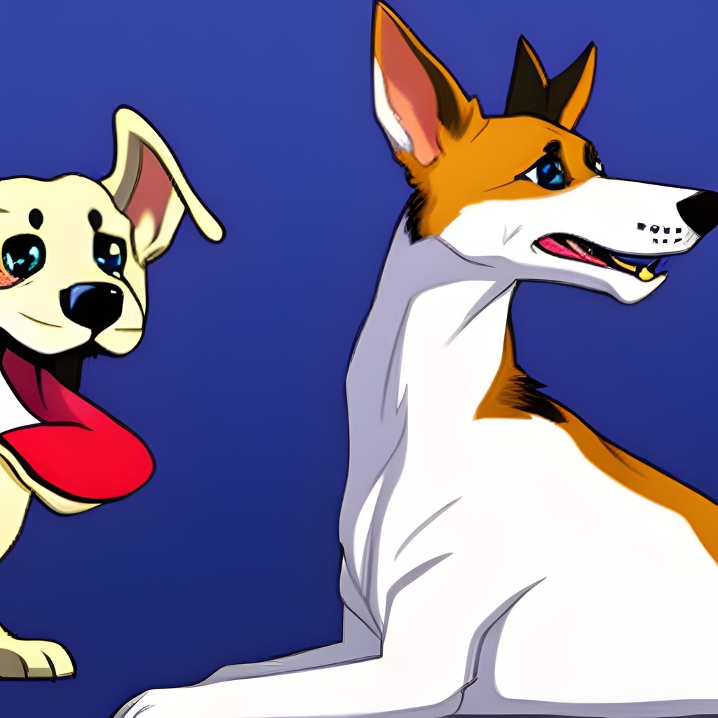 【無料 イラスト 犬】アメコミ風犬のイラスト【ID 0000000004】