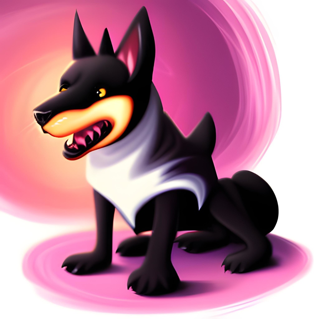 【無料 イラスト 犬】ナプキンをした犬のイラスト【ID 0000000010】