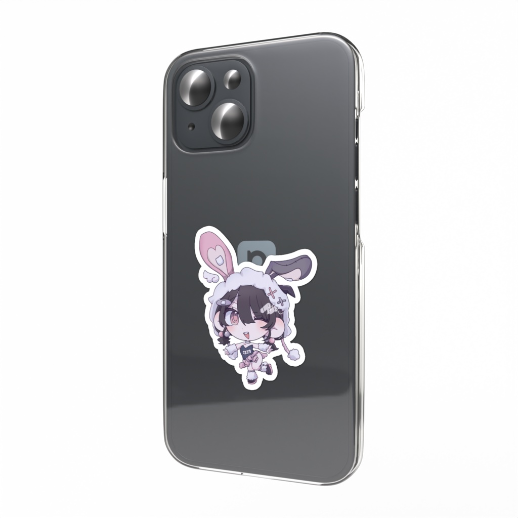 村主恋百合　ふわふわバニー　ステッカー