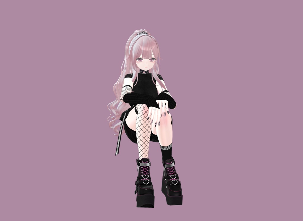 Funky sitting pose 
