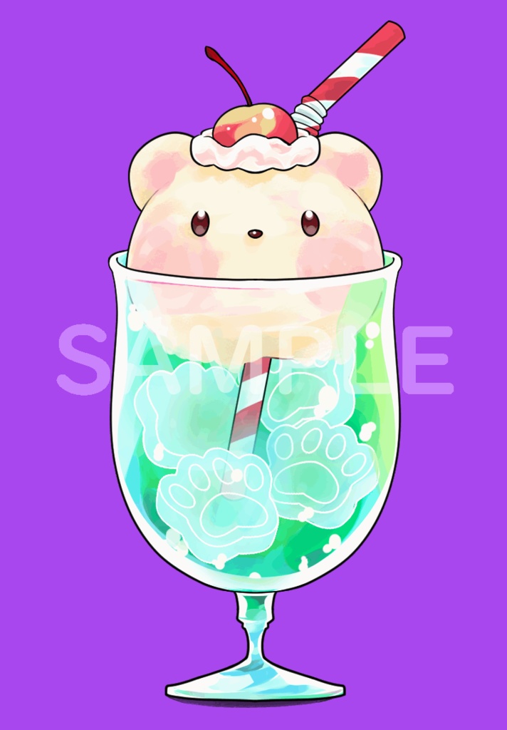 クリームソーダ【GIF動画】