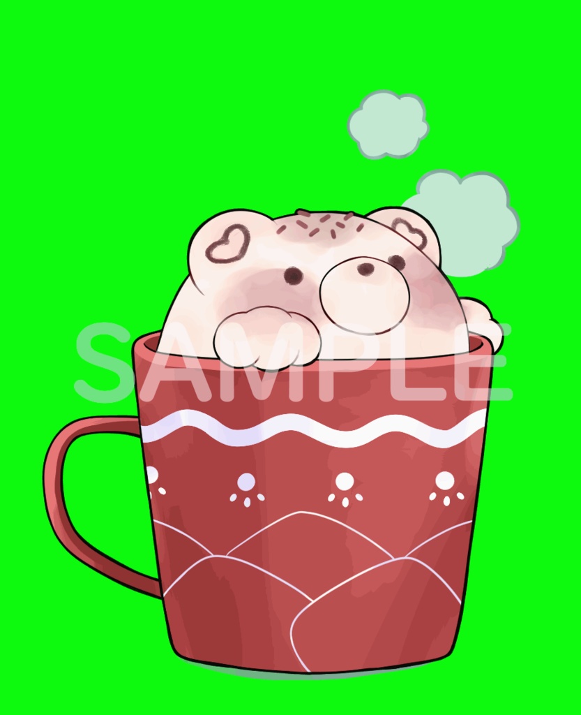 くまさんラテ【GIF動画】