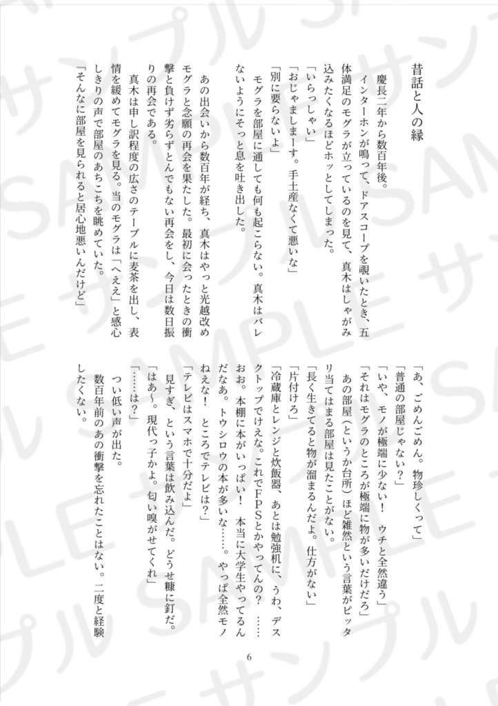 幕引き舞台の決定権(モグ真木小説)