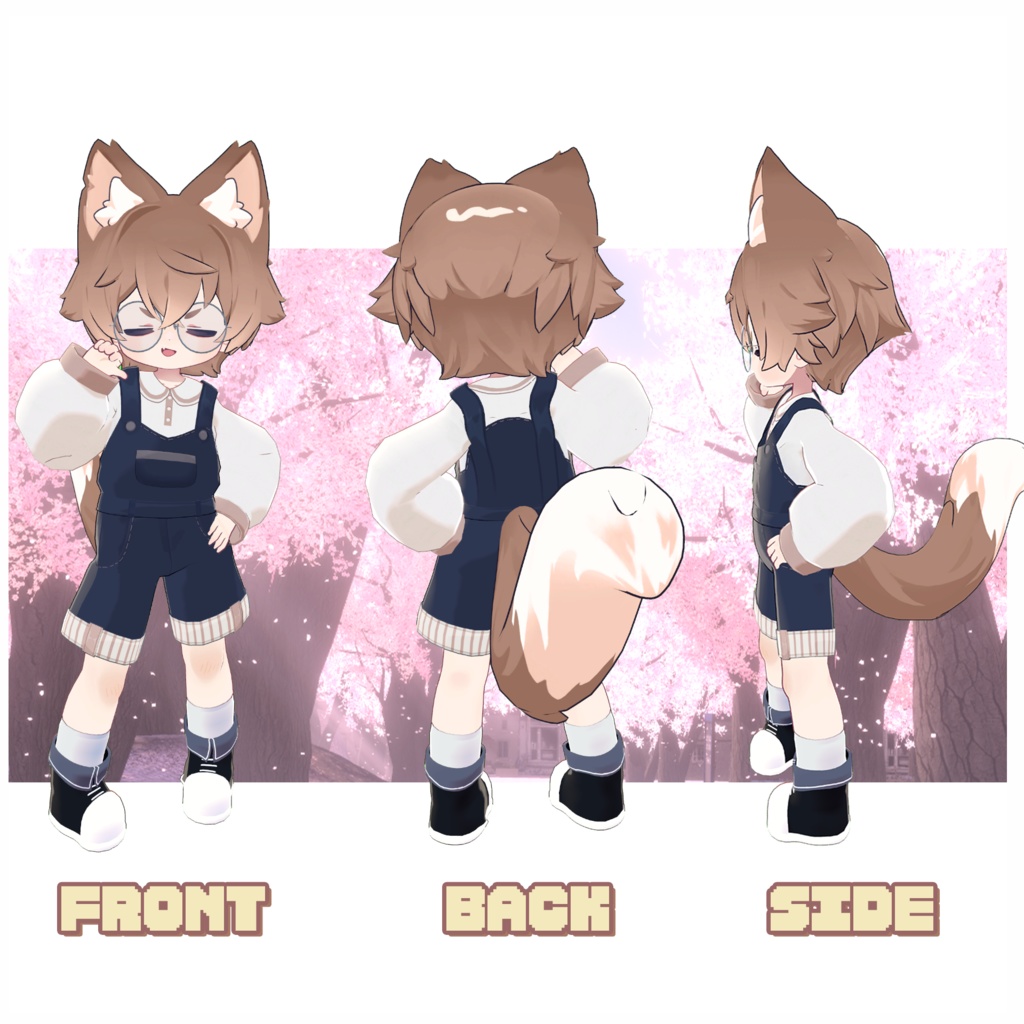 【まめふれんず対応】カジュアルサロペットコーデ