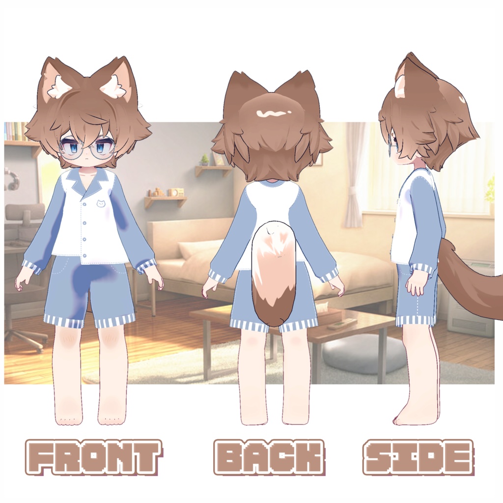 【まめふれんず対応】ちるぱじゃまこーで Chillax pajama style💤