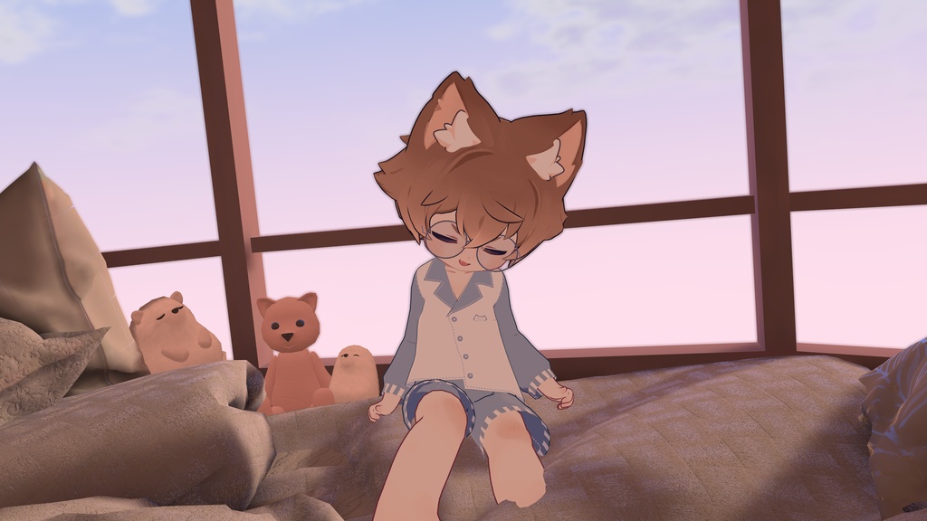 【まめふれんず対応】ちるぱじゃまこーで Chillax pajama style💤