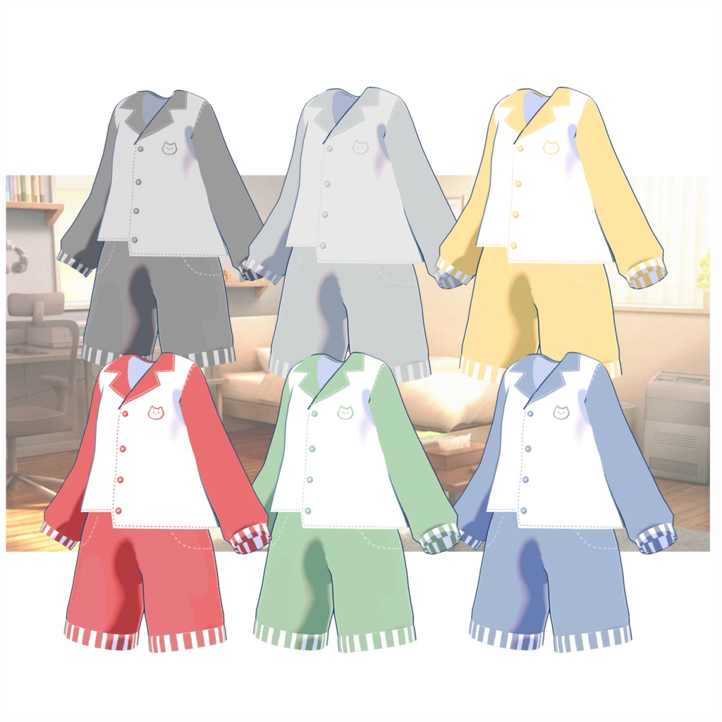 【まめふれんず対応】ちるぱじゃまこーで Chillax pajama style💤