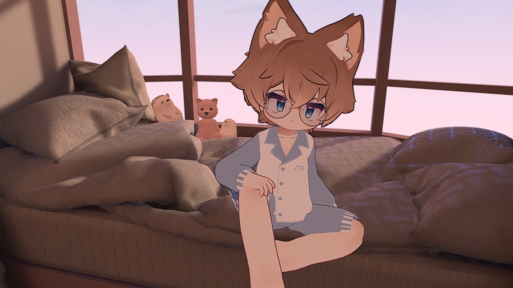 【まめふれんず対応】ちるぱじゃまこーで Chillax pajama style💤