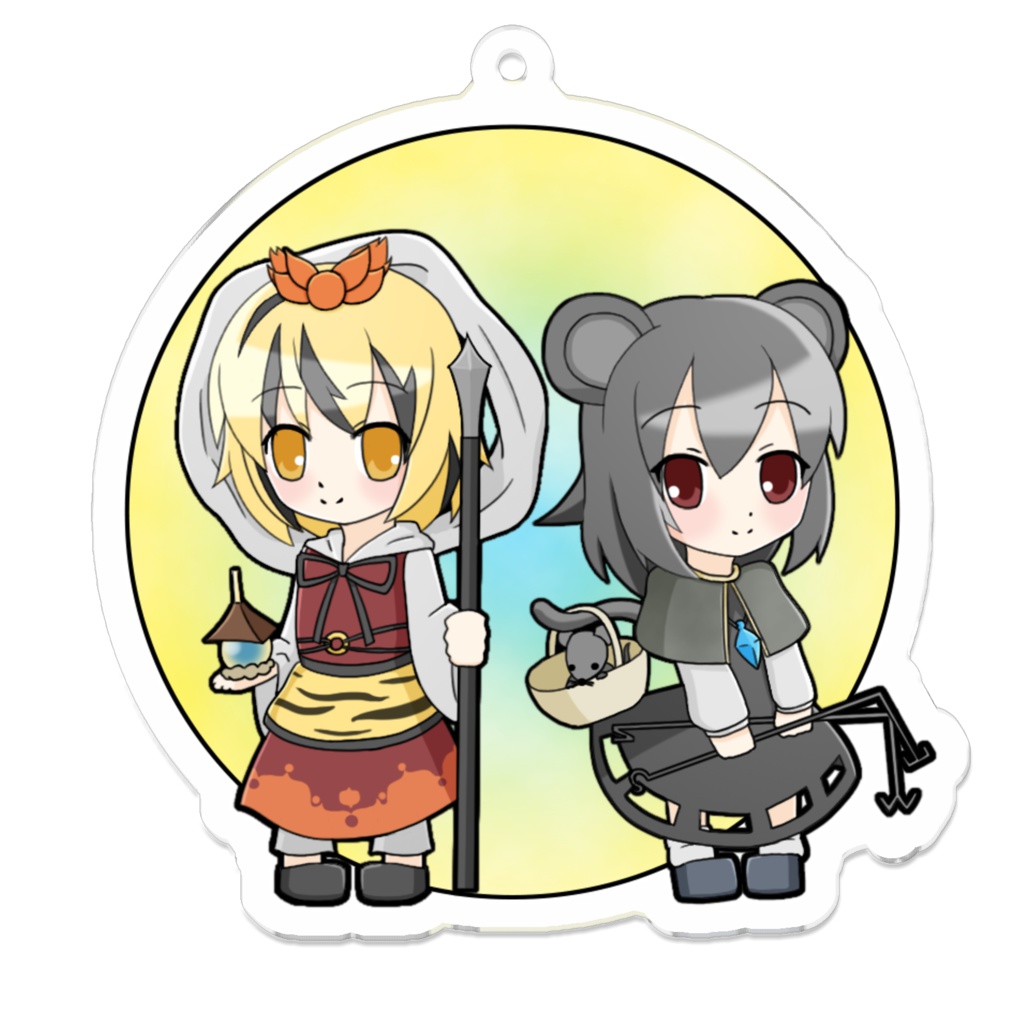 賢将と毘沙門天 アクリルキーホルダー