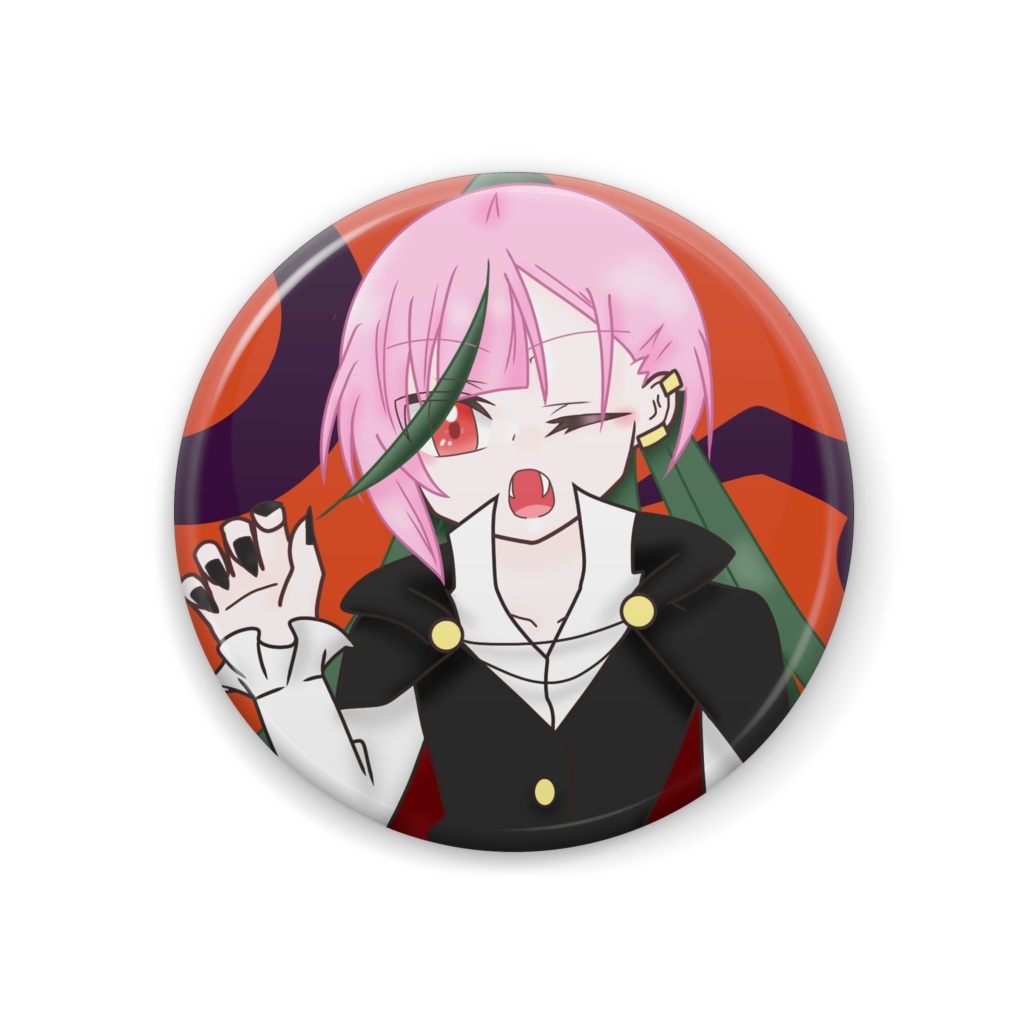 陽向桃(とう) ハロウィン缶バッジ