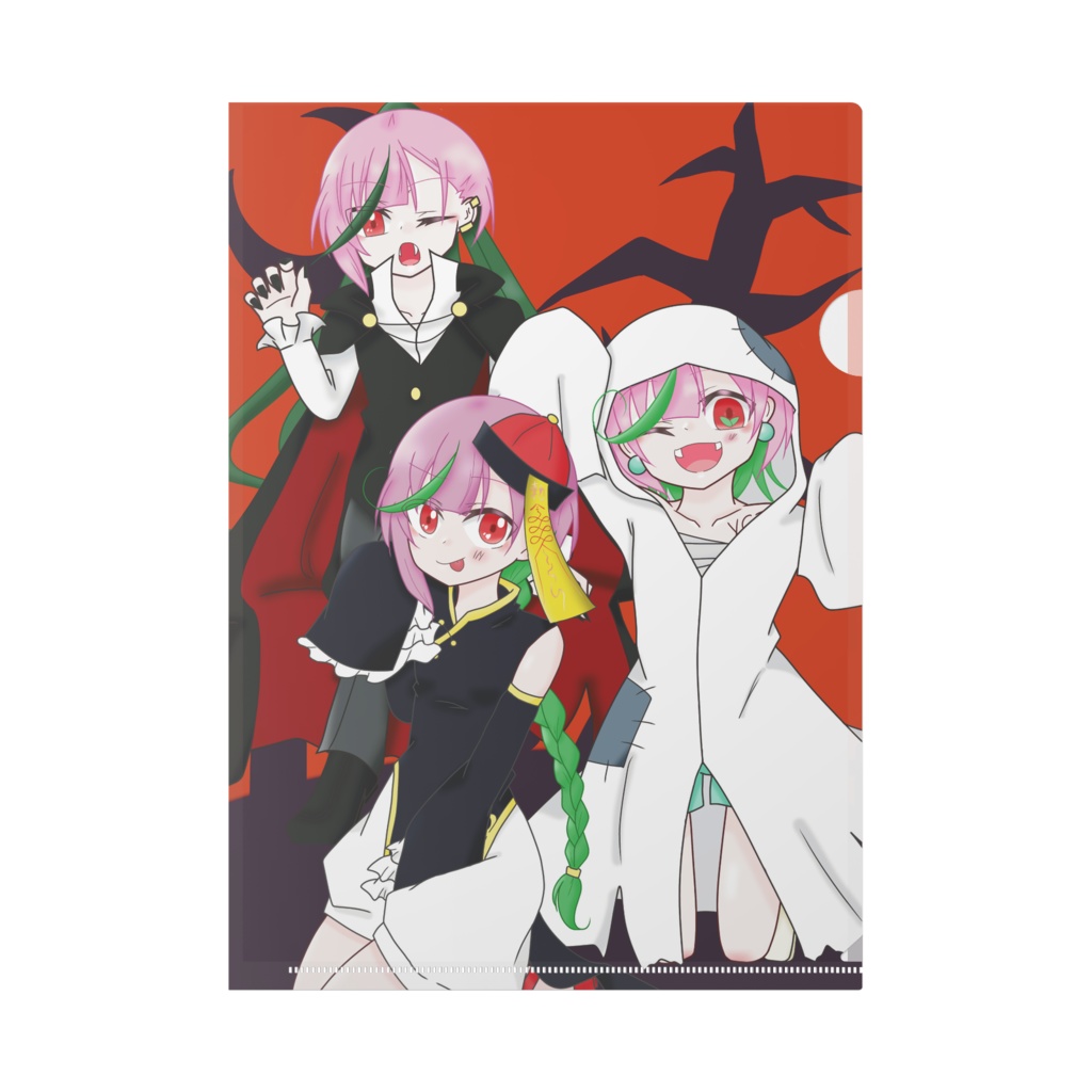 陽向桃 ハロウィンイラストクリアファイル