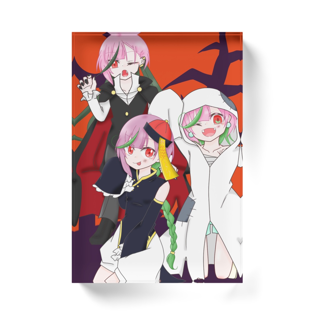 陽向桃 ハロウィンイラストアクリルブロック