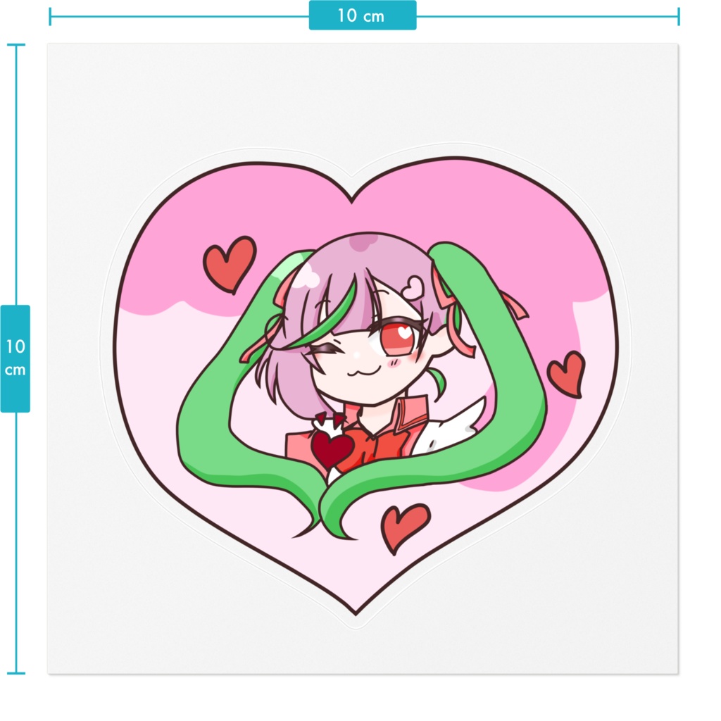 陽向桃1周年記念ステッカー