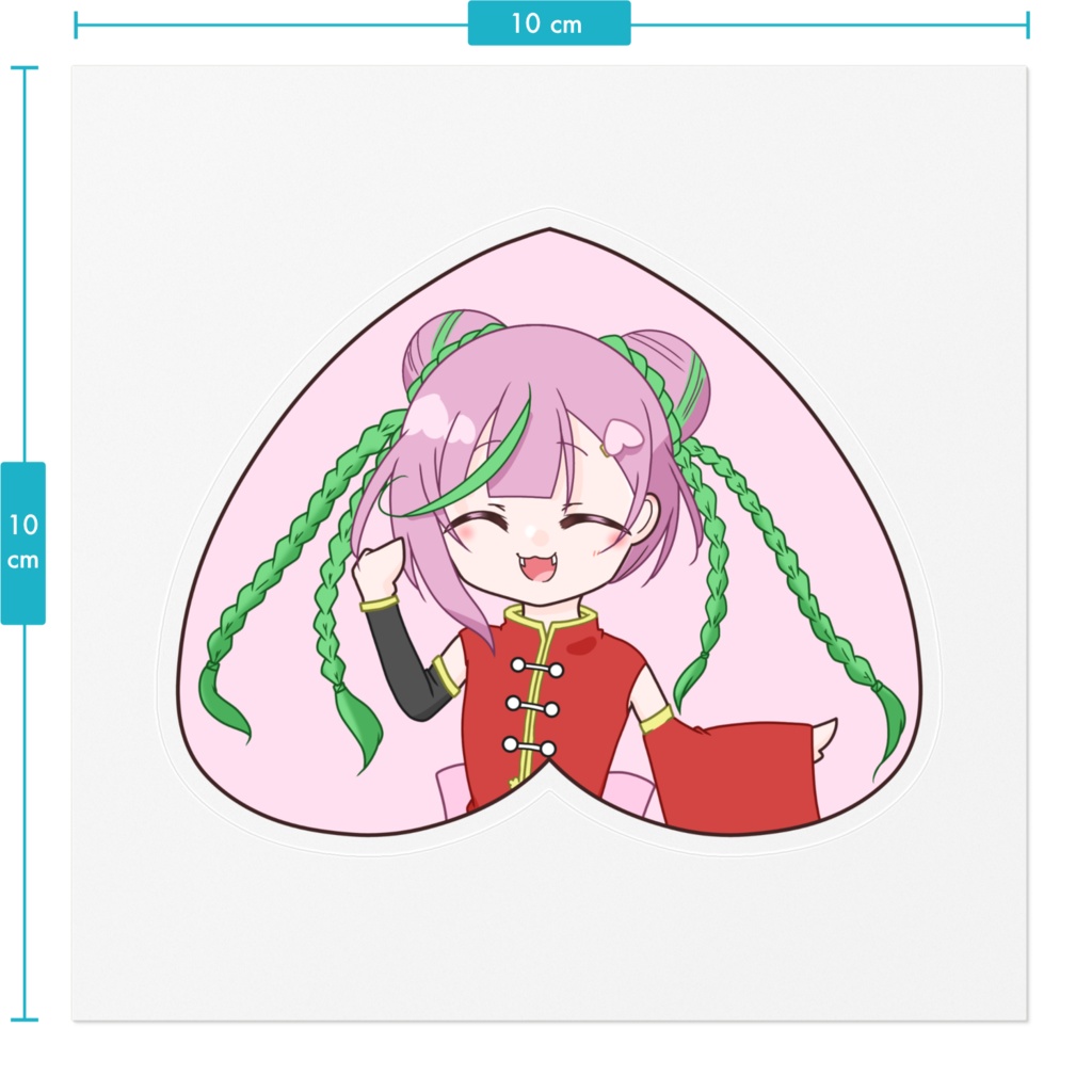 陽向桃2周年記念グッズ ステッカー