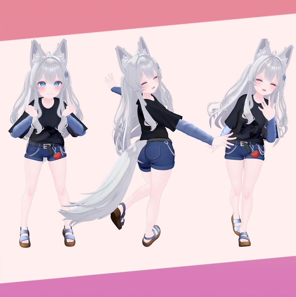 💖🐇 【8アバター対応】 - ふわふわバニー (Fluffy Bunny) 🐇💖