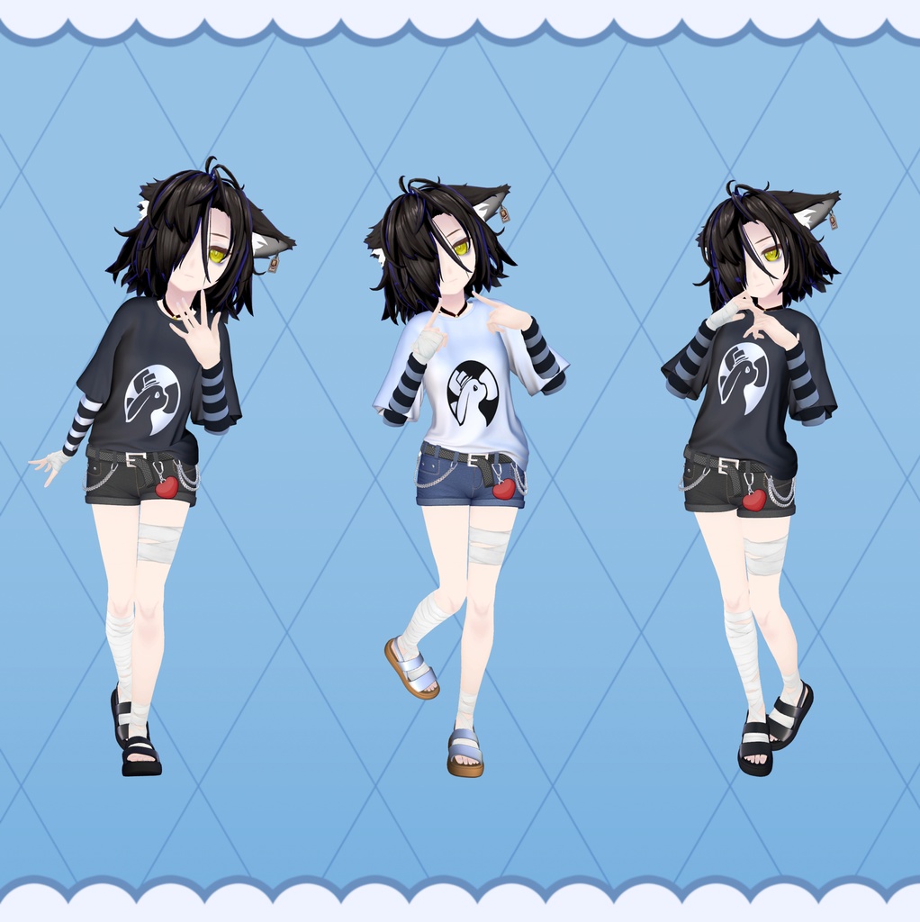 💖🐇 【8アバター対応】 - ふわふわバニー (Fluffy Bunny) 🐇💖