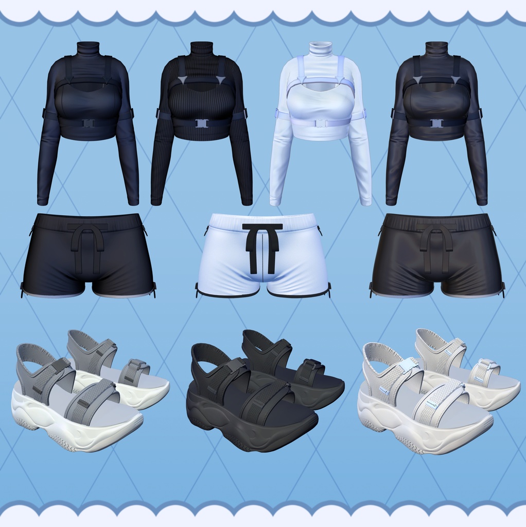 💖🐇 【9アバター対応】 - NYX Outfit -🐇💖