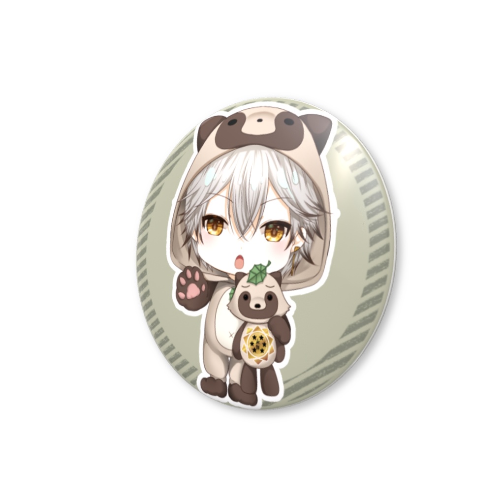 【缶バッチ】星6たぬき