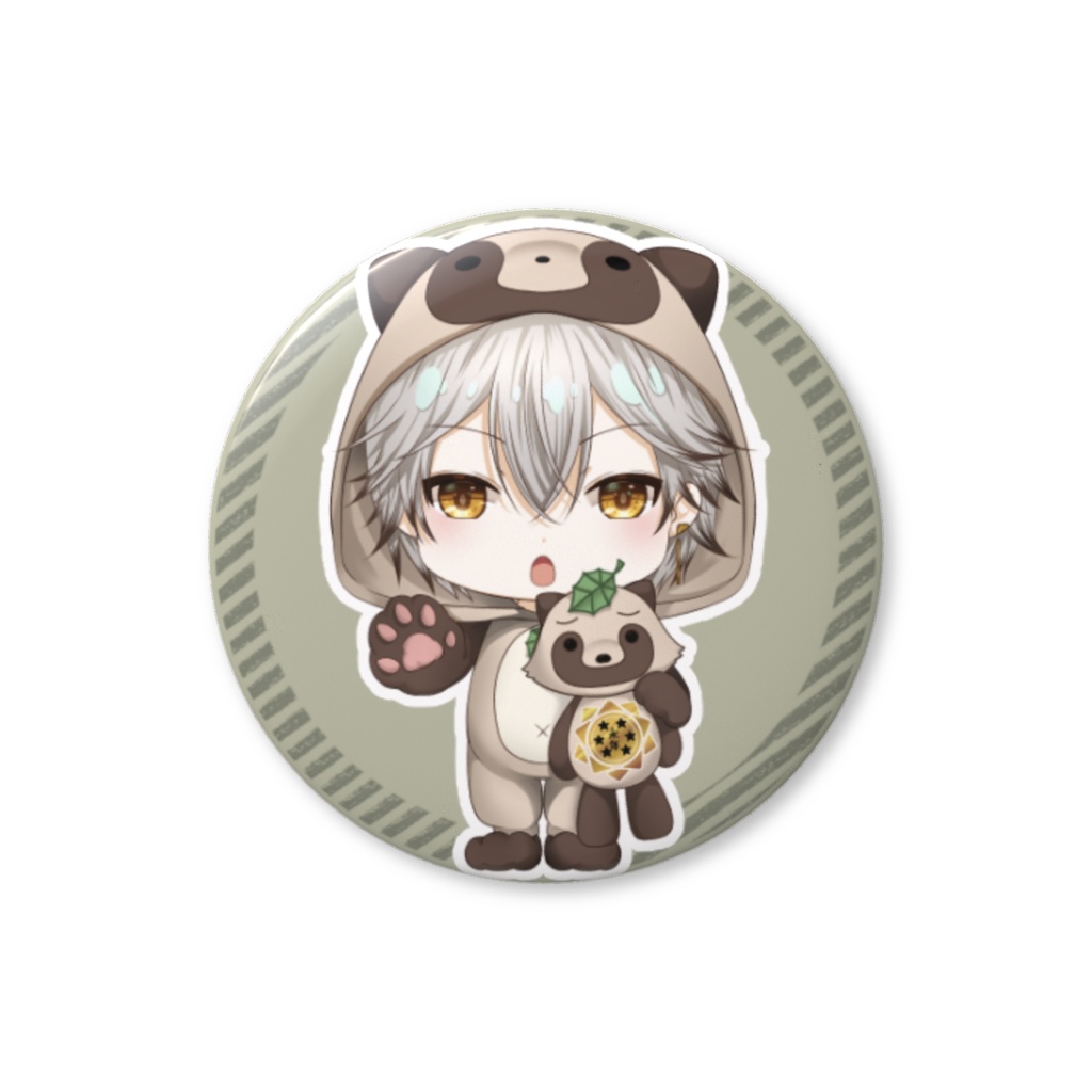 【缶バッチ】星６たぬき