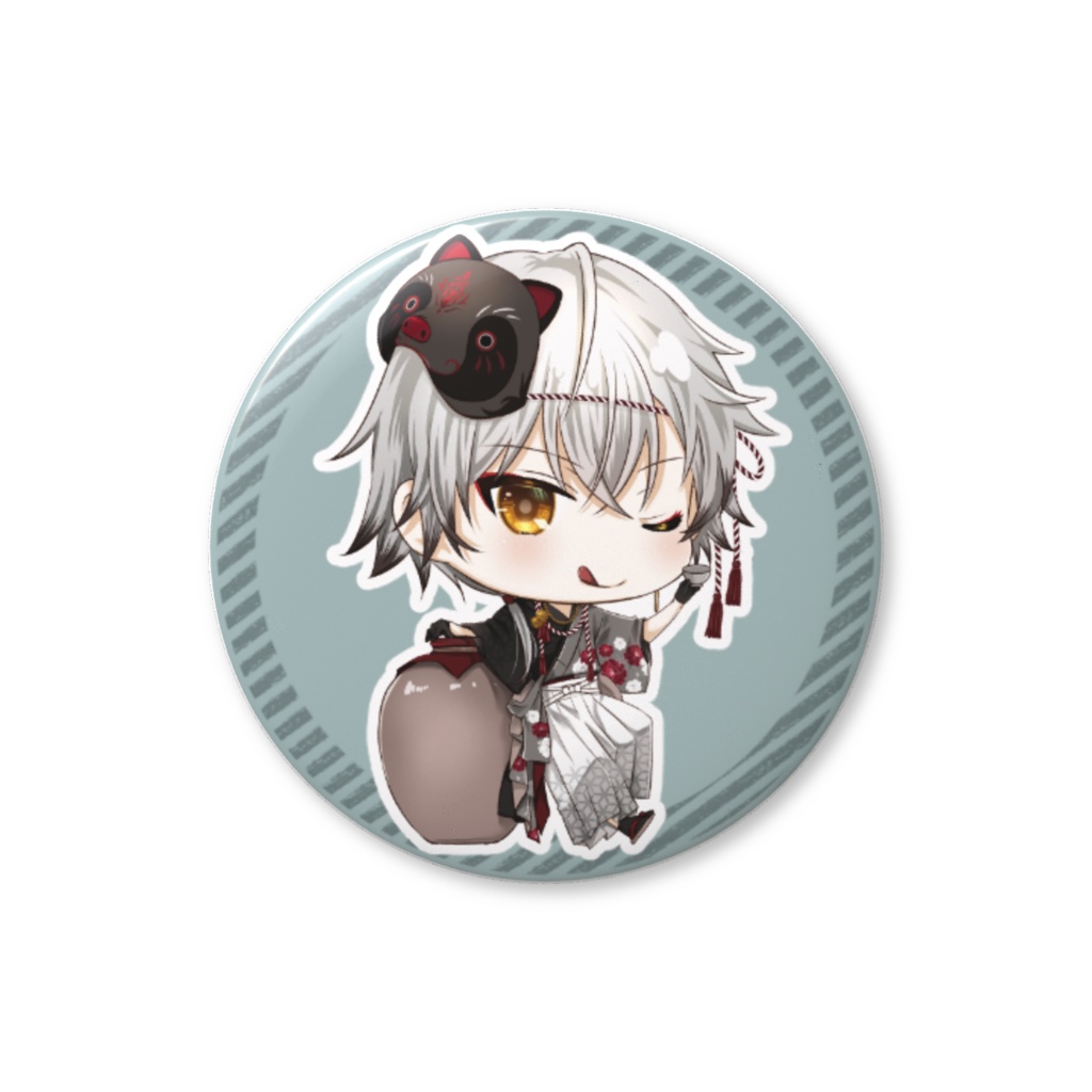【缶バッチ】和装