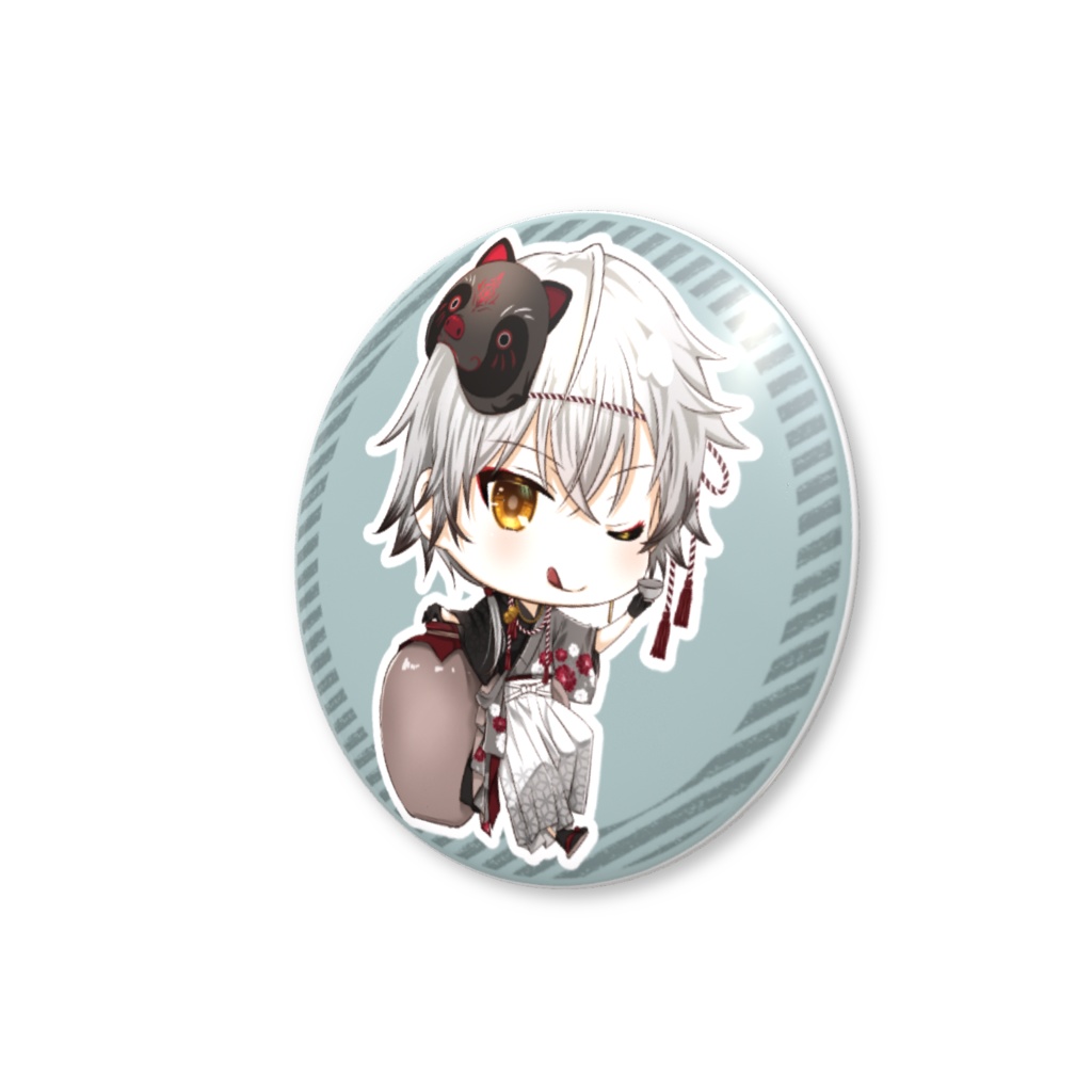 【缶バッチ】和装