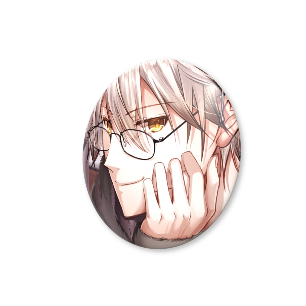 【缶バッチ】ほおづえ