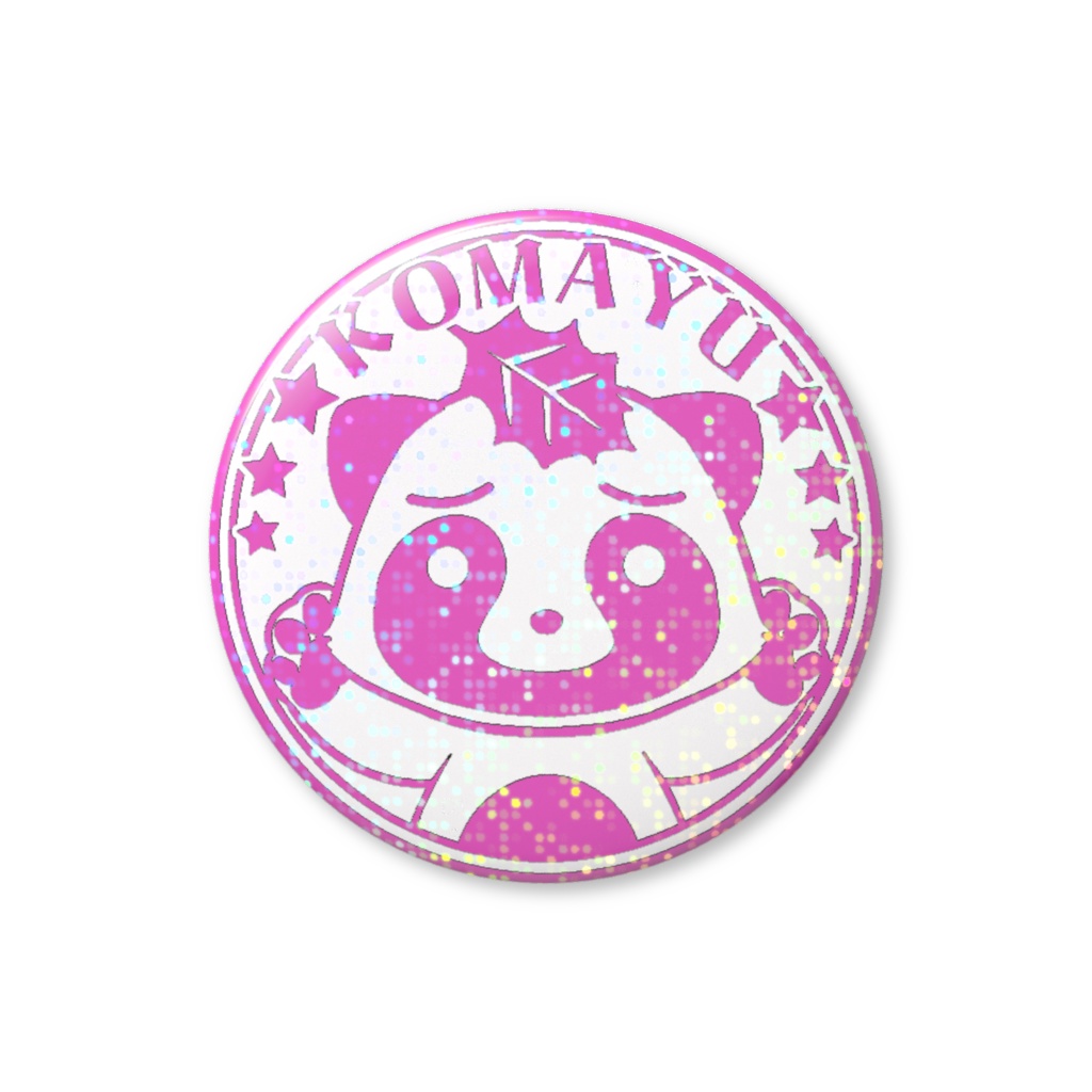 【缶バッチ】シーリングスタンプ（桃）