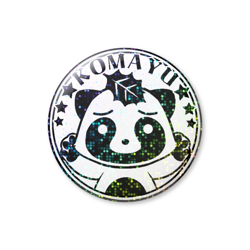 【缶バッチ】シーリングスタンプ（黒）