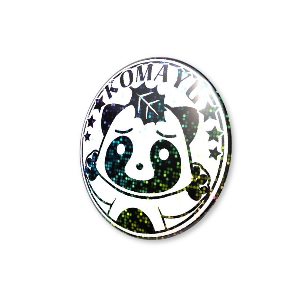 【缶バッチ】シーリングスタンプ(黒)