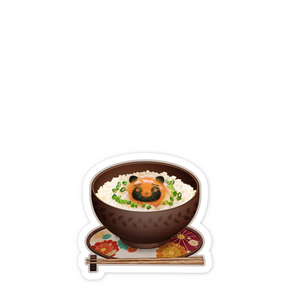 【ステッカー】和風生オムライス