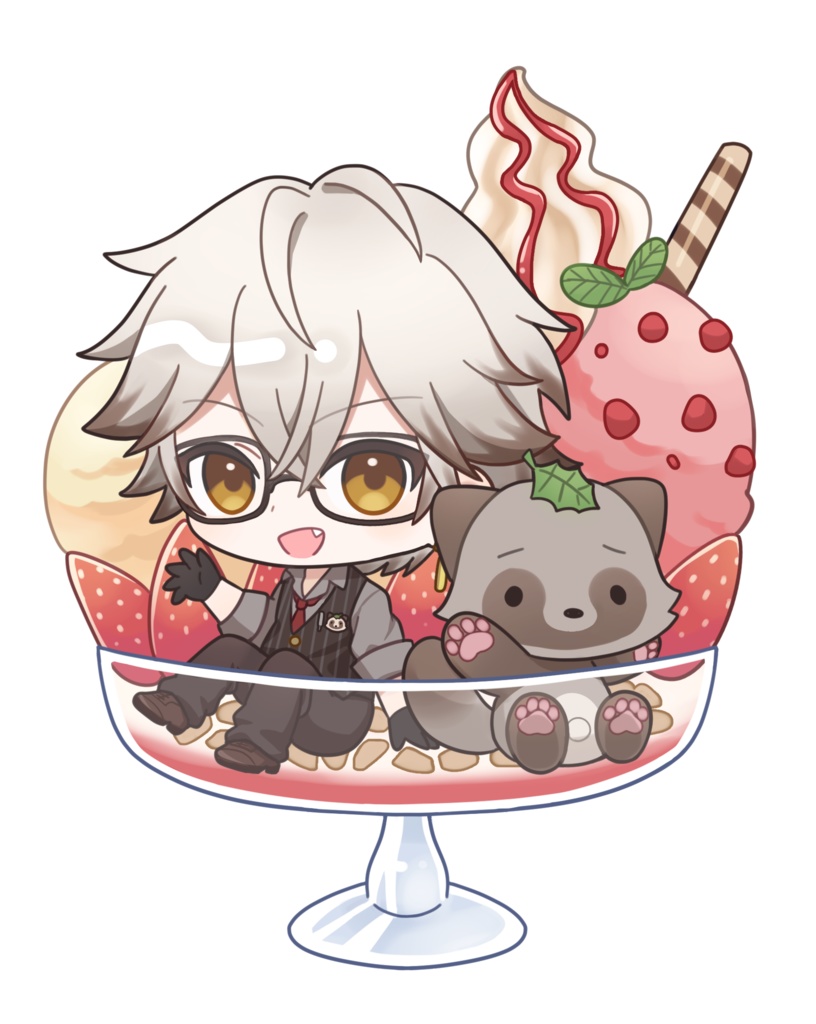 【シールセット】パフェデザイン（全６種類）