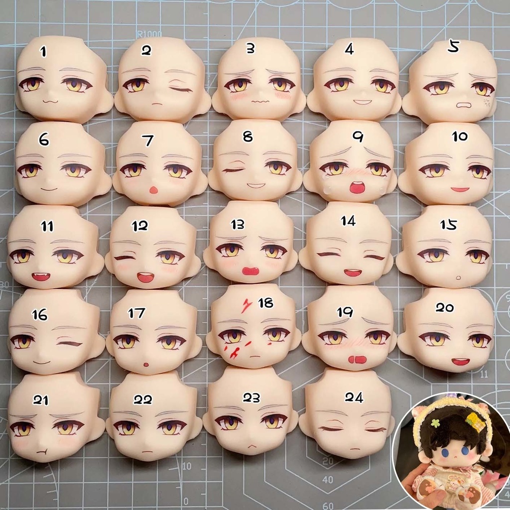 オビツ11 ヘッド 髪パーツ 顔パーツ ヘッド ホワイティ ob11 h7