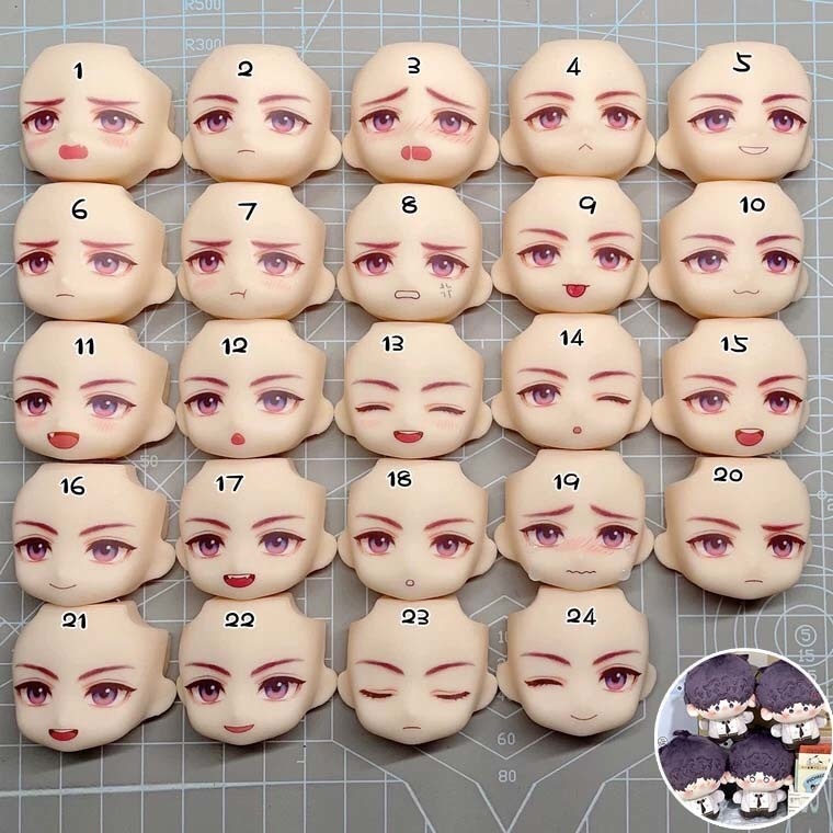 オビツ11 ヘッド 髪パーツ 顔パーツ ヘッド ホワイティ ob11 h14