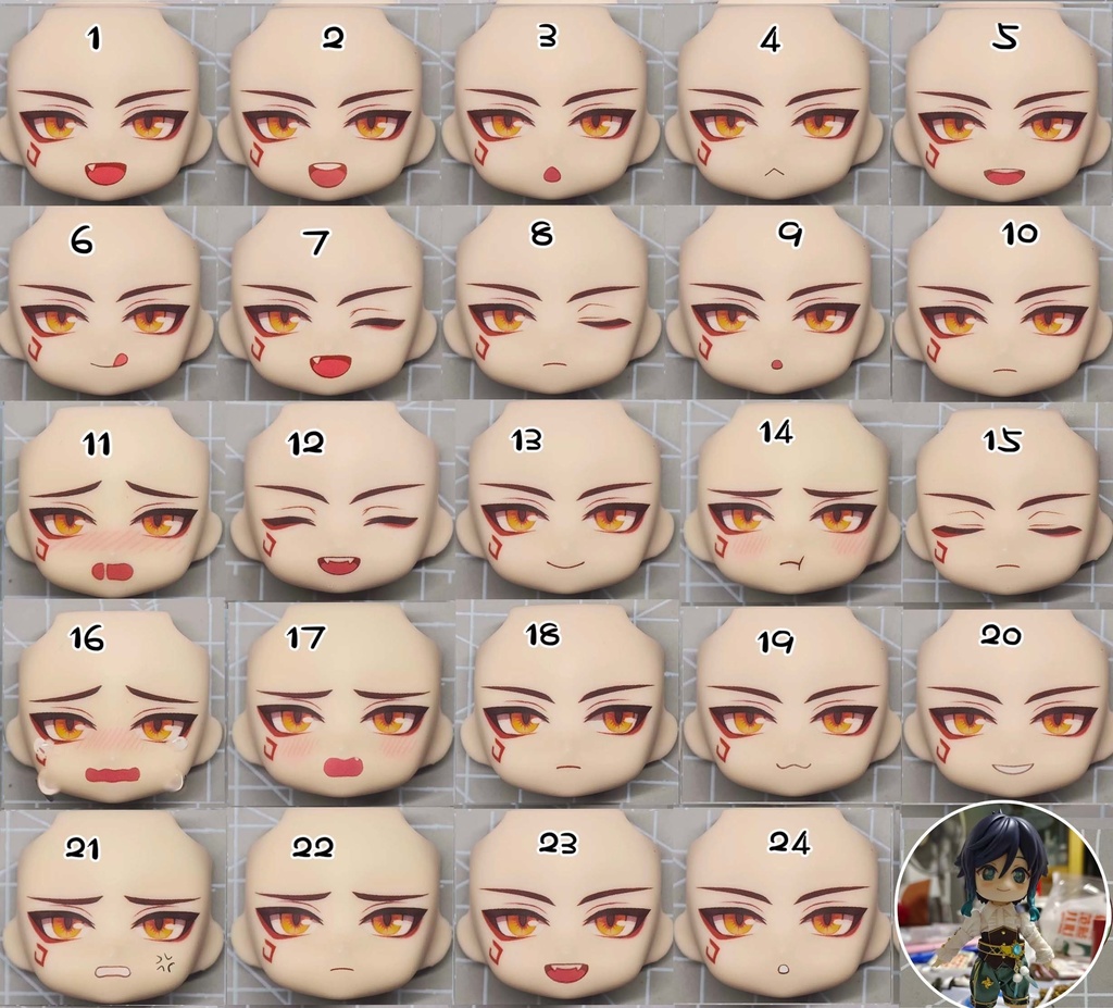 【モーディス】 オビツ11 顔パーツ ob11