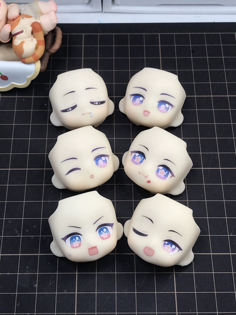 オビツ11 ヘッド 髪パーツ 顔パーツ ヘッド ホワイティ ob11 h19