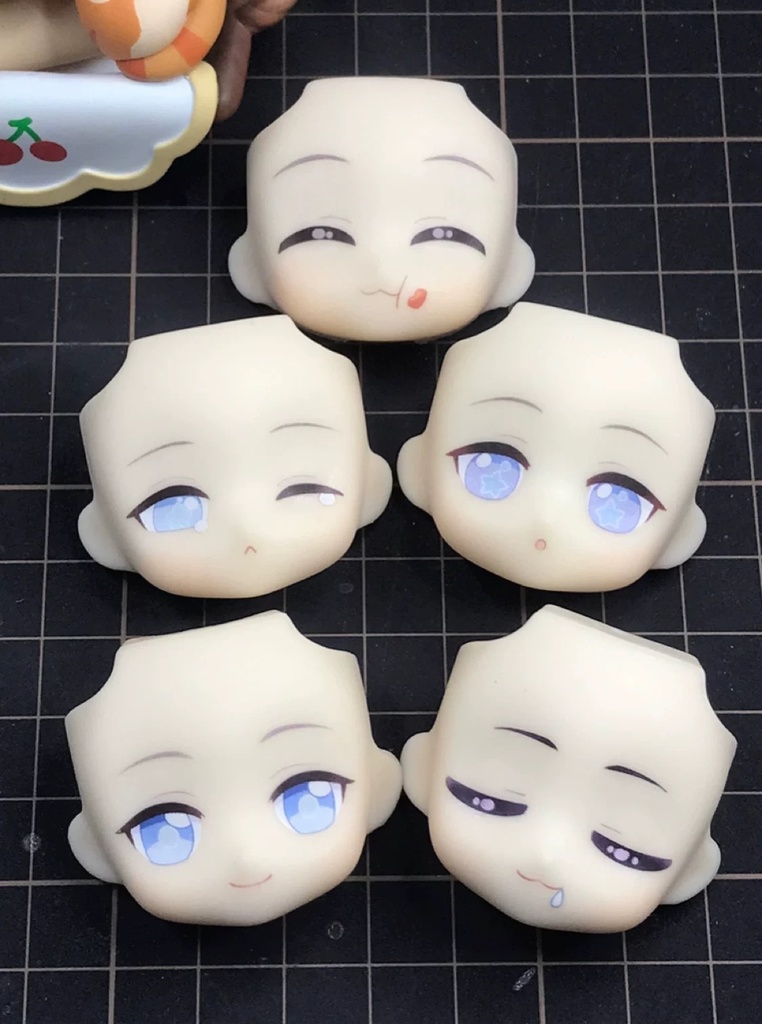 オビツ11 ヘッド 髪パーツ 顔パーツ ヘッド ホワイティ ob11 h19