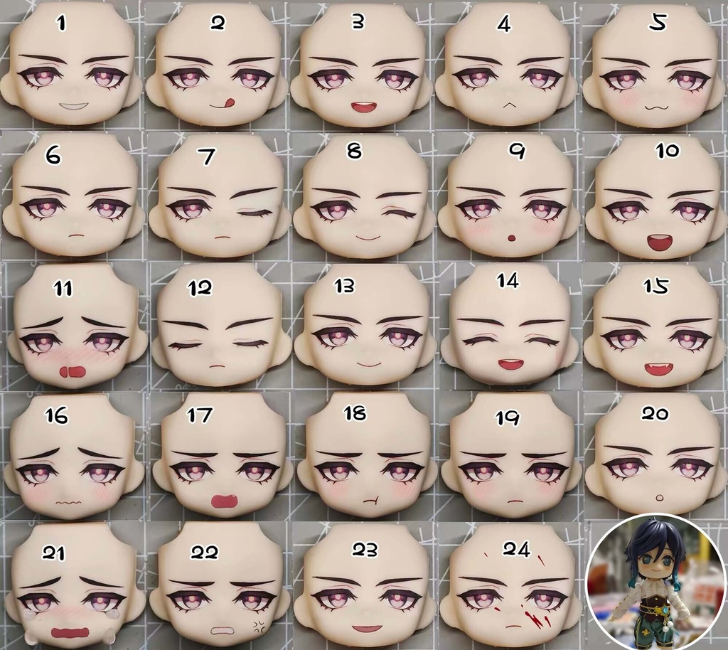 【不死途】オビツ11　顔パーツ　ob11
