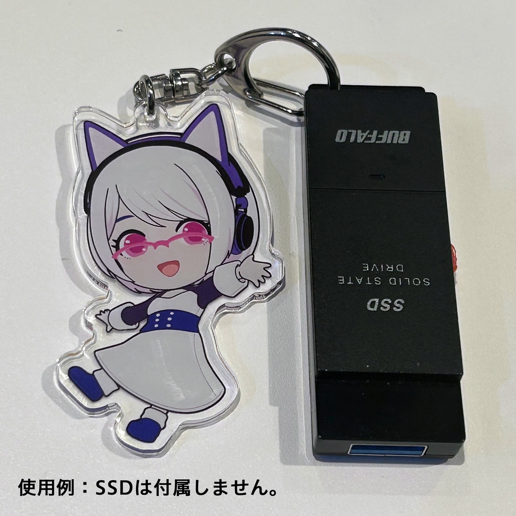 音鳴つむぎアクリルキーホルダー(イラスト:エムナベさん)縦70mmサイズ