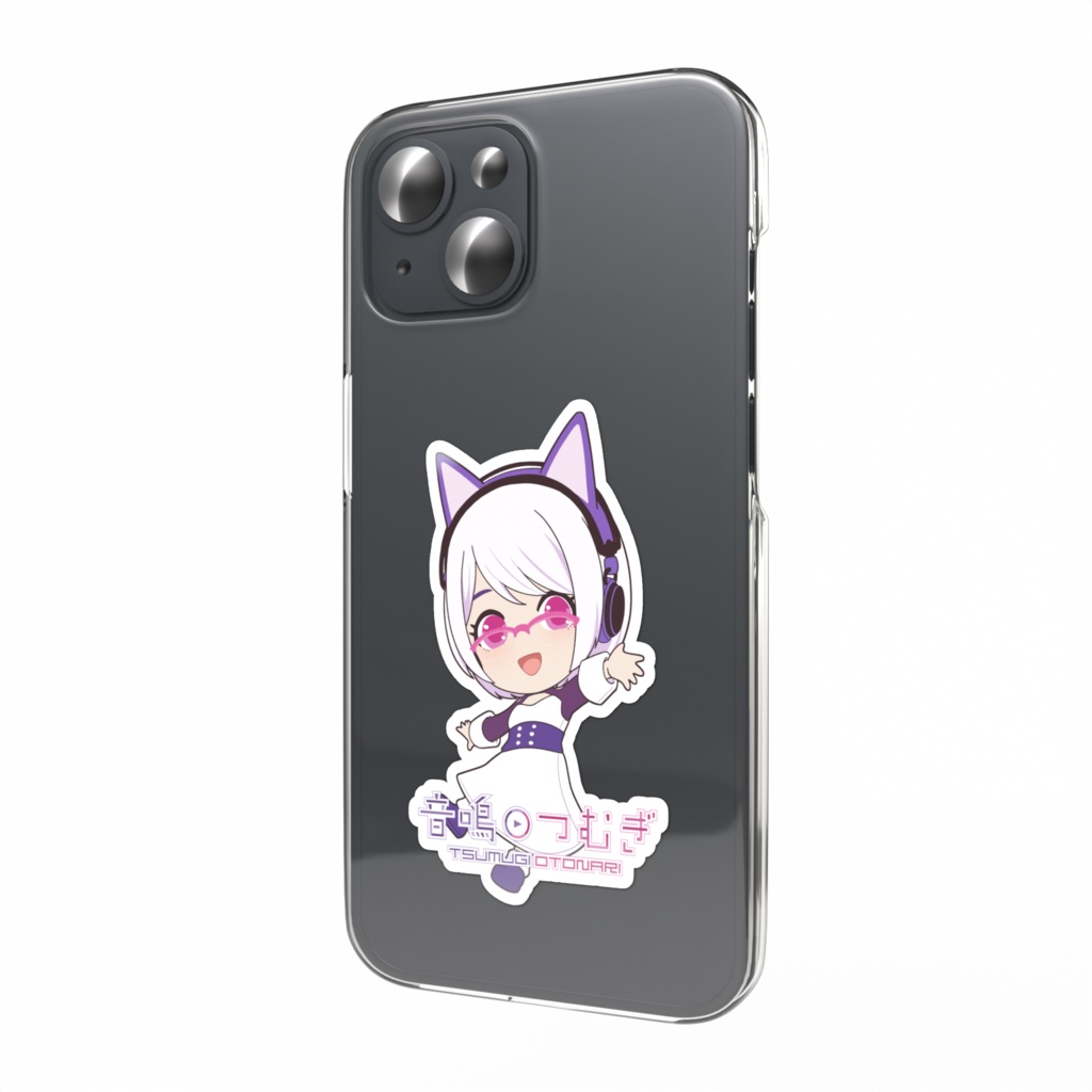 音鳴つむぎステッカー（イラスト：エムナベさん）