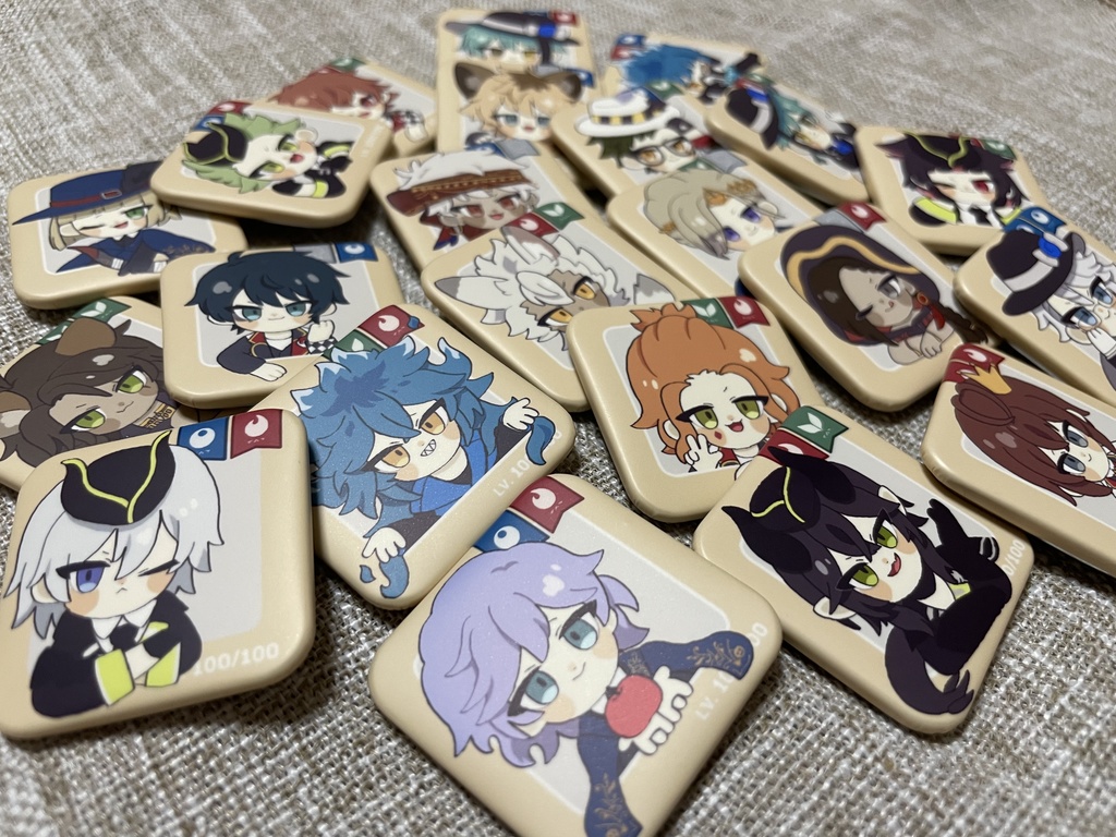 寮服カード風缶バッジ