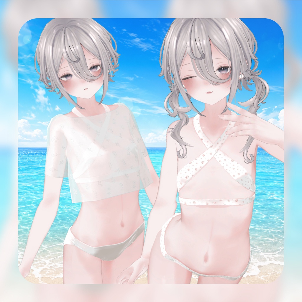【mumus専用】Glassy Veil Swimwear