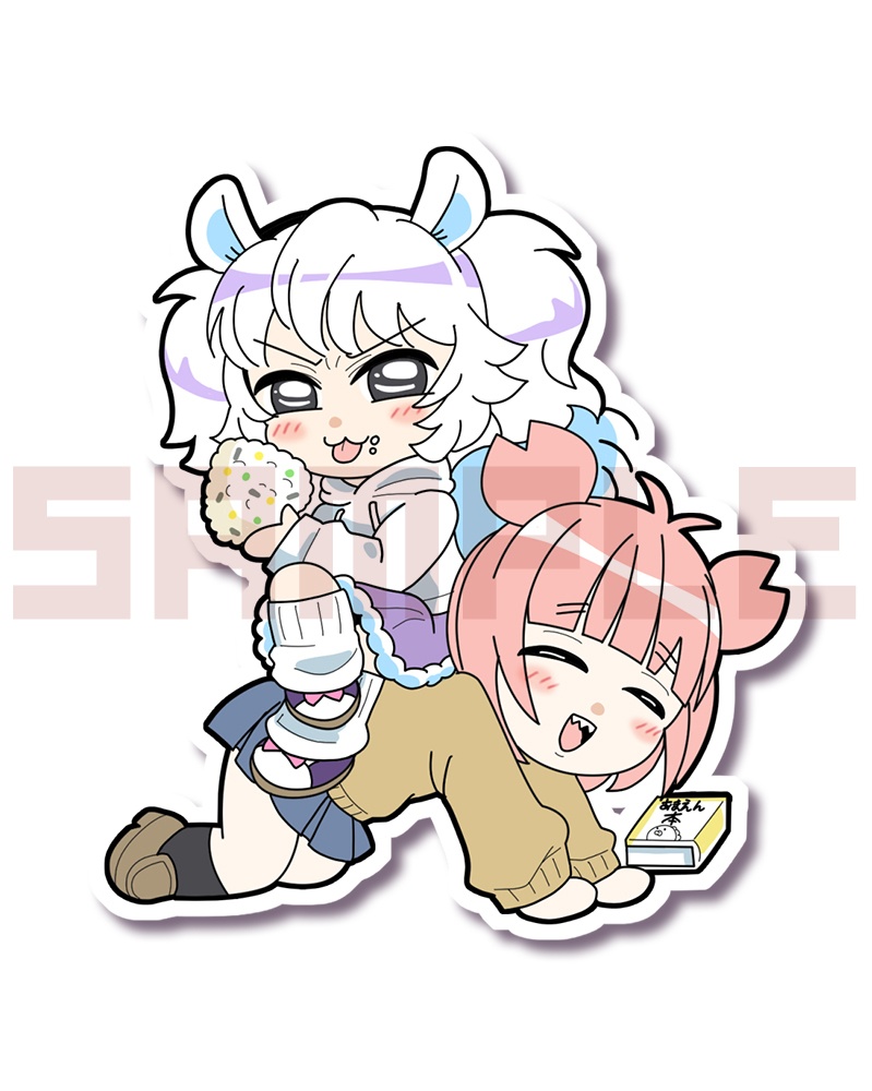 擬人化モモカニシール