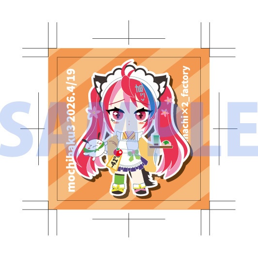 旭川ユカラ和風ウェイトレスステッカー