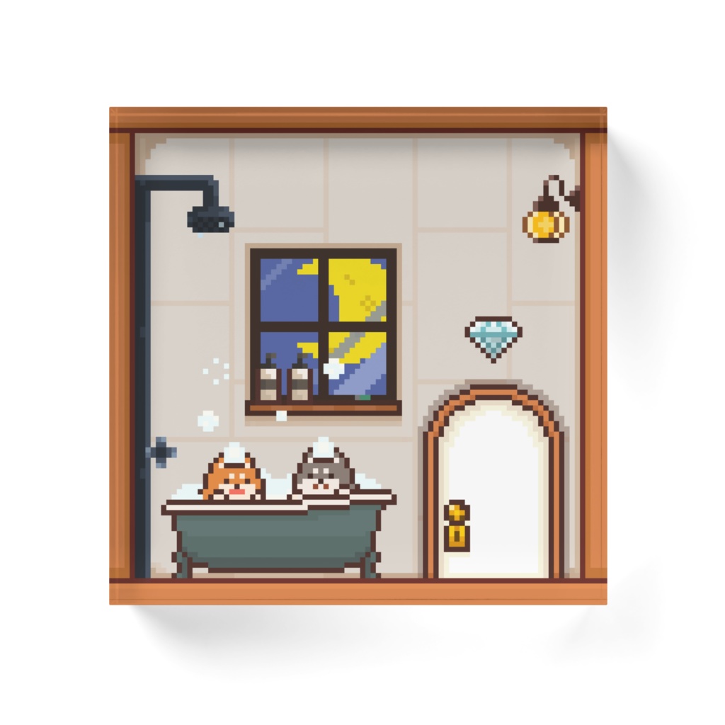 なかよしバスタイム アクリルブロック