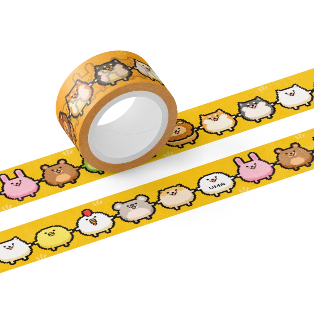 どうぶつピッタンコのマスキングテープA